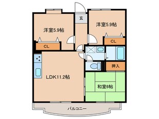 アネシス岡本の物件間取画像